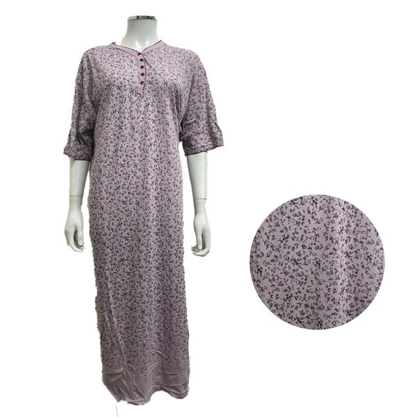 Ladies Nightie Long Nightdress Cute Flowers Size S-6XL