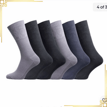 Men's Designer Diabetic Socks Non Elastic Cotton 3 6 12 Pairs