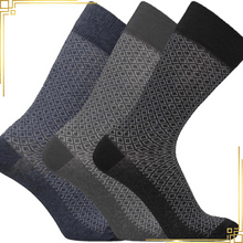 Men Designer Socks Non Elastic Cotton 3,6,12 Pairs Size UK 6-11