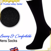 Men Designer Socks Non Elastic Cotton 3,6,12 Pairs Size UK 6-11