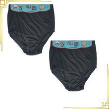 Ladies Brief Underwear Embroidery Black