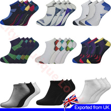 Men's Trainer Ankle Socks Cotton Rich Sports Low Cut Size 6-11